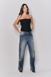 Corset Tule Franzido