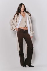 Calça Wide Leg Destroyed