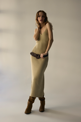 Vestido Tricot Decote