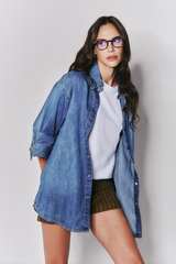 Camisa Jeans Oversized