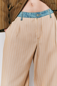 Calça Ballon Cintura Baixa Alfaiataria