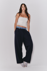 Calça Ballon Cintura Baixa Alfaiataria