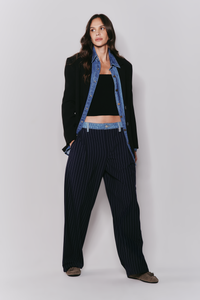 Calça Ballon Cintura Baixa Alfaiataria