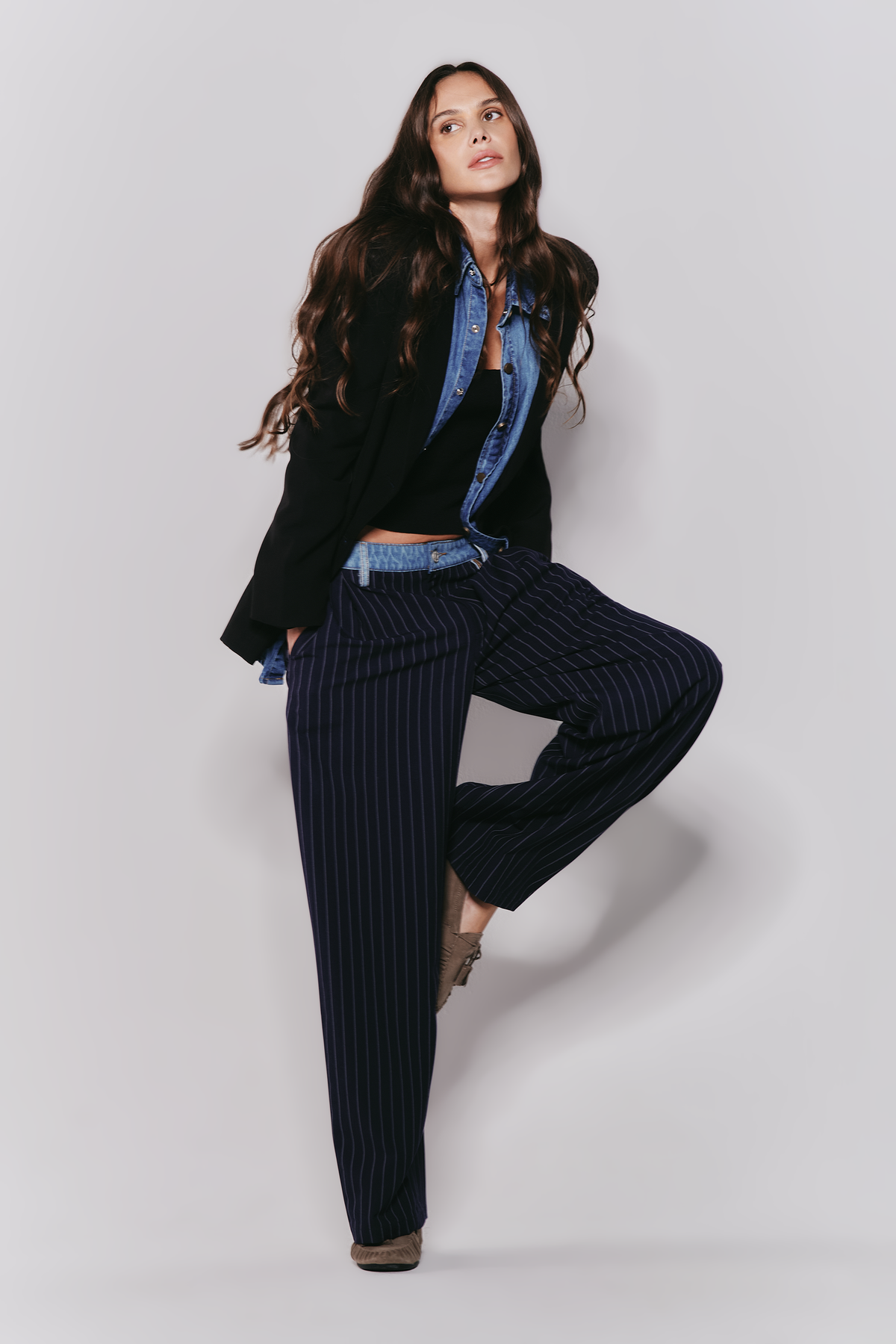 Calça Ballon Cintura Baixa Alfaiataria