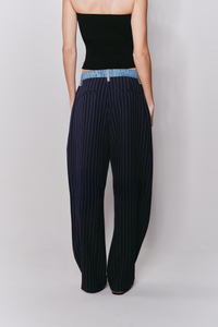 Calça Ballon Cintura Baixa Alfaiataria