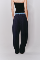 Calça Ballon Cintura Baixa Alfaiataria