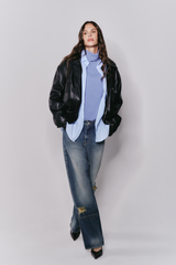 Calça Wide Leg Destroyed