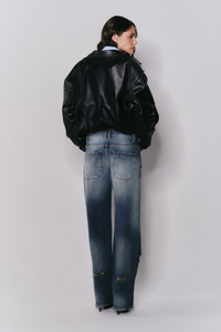 Calça Wide Leg Destroyed