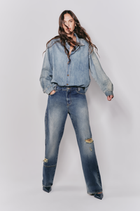 Jaqueta Jeans Oversized