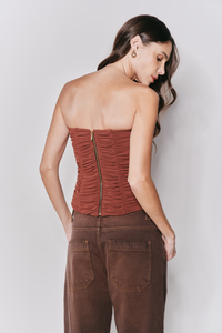 Corset Tule Franzido