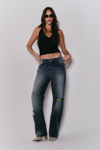 Top Frente Única em Tule Franzido