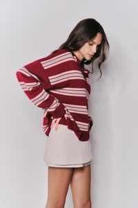 Maxi Pull Tricot Stripe