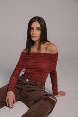 Blusa Tule Ombro a Ombro