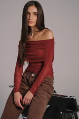 Blusa Tule Ombro a Ombro