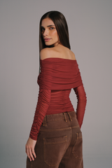Blusa Tule Ombro a Ombro