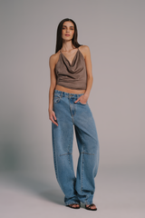 Blusa Suede Metal