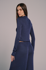Blusa Tricot Detalhe Metal
