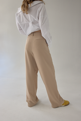 Calça Wide Leg Cintura Baixa
