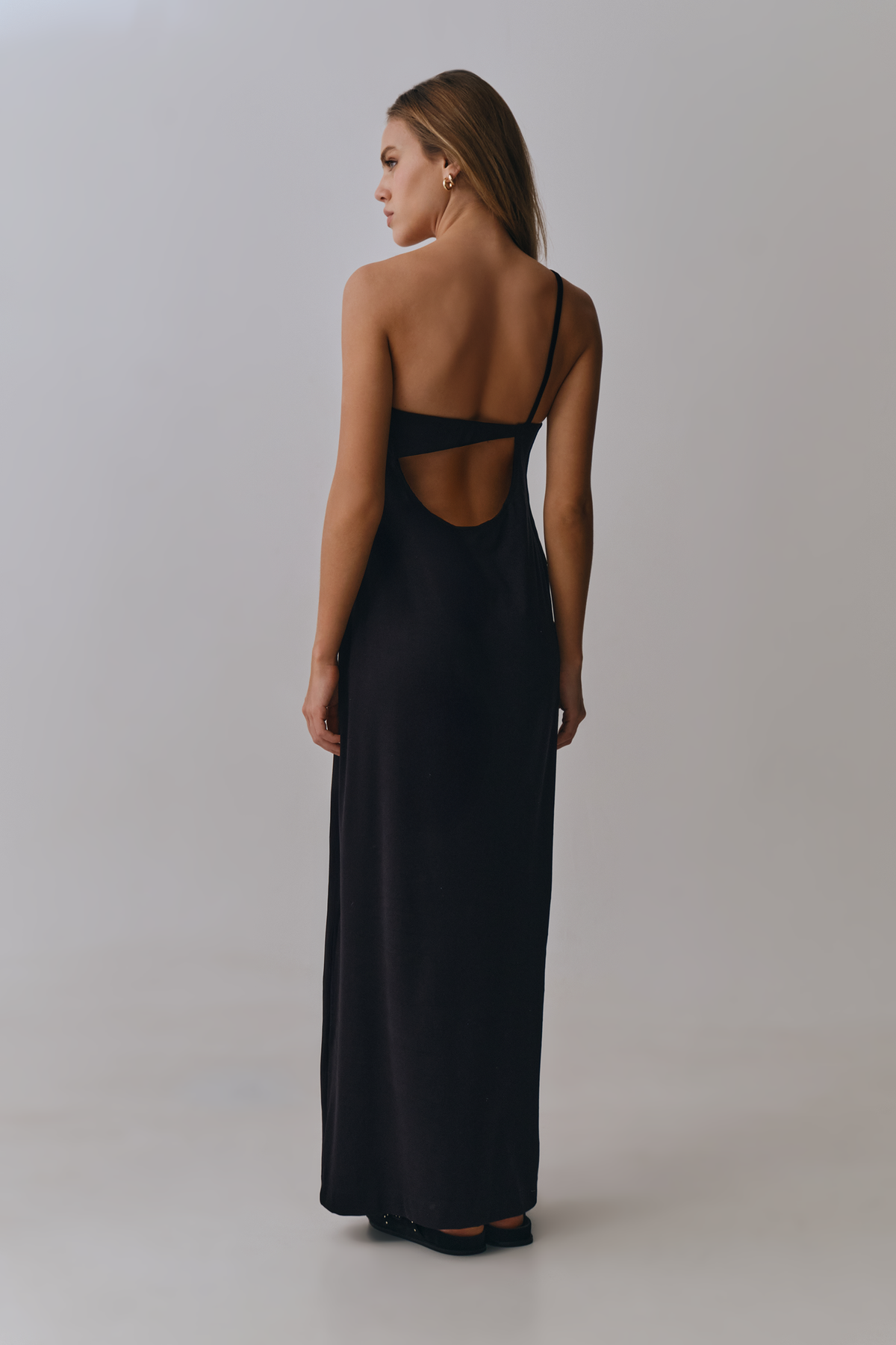 Vestido Longo Decote Costas