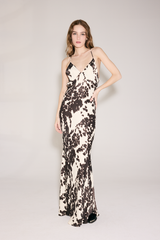 Vestido Longo Estampa Animal Print
