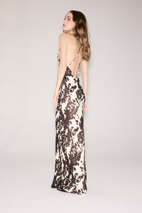 Vestido Longo Estampa Animal Print